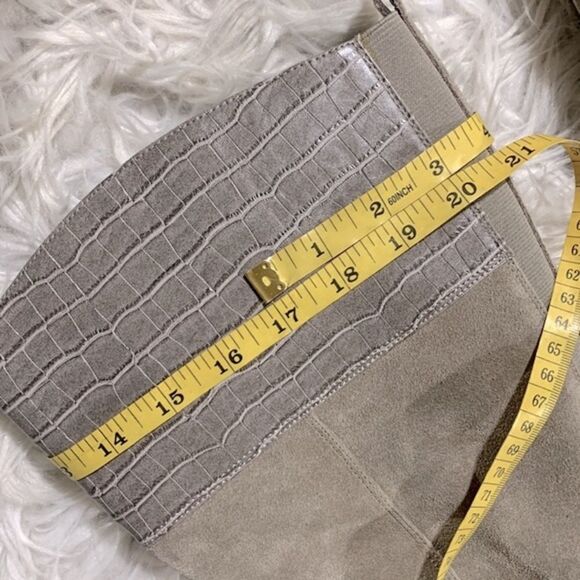 MARC Fisher boots mix media strap/buckle detail side zip women’s 9W - Picture 9 of 10